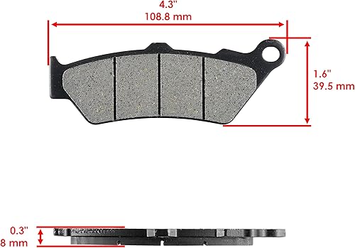 Miniatura 2 de caltric freno delantero pads Fits Yamaha 660R XT660R xt-660r 2004 – 2015