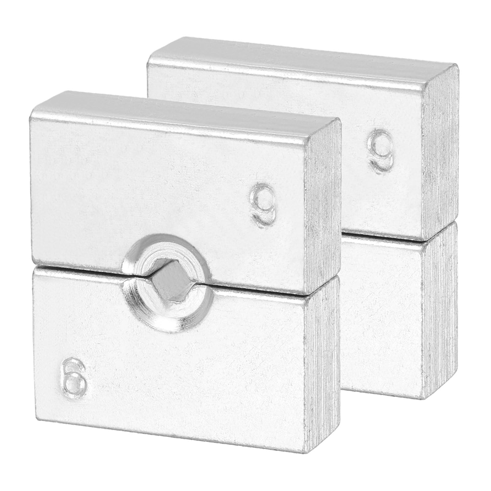 sourcing map 2pcs Hydraulic Crimping Die 9AWG 6mm 8 Ton Hexagon Crimper Replacement Dies for YQK-120 Electrical Wire Terminal Crimper Tool Steel Cable