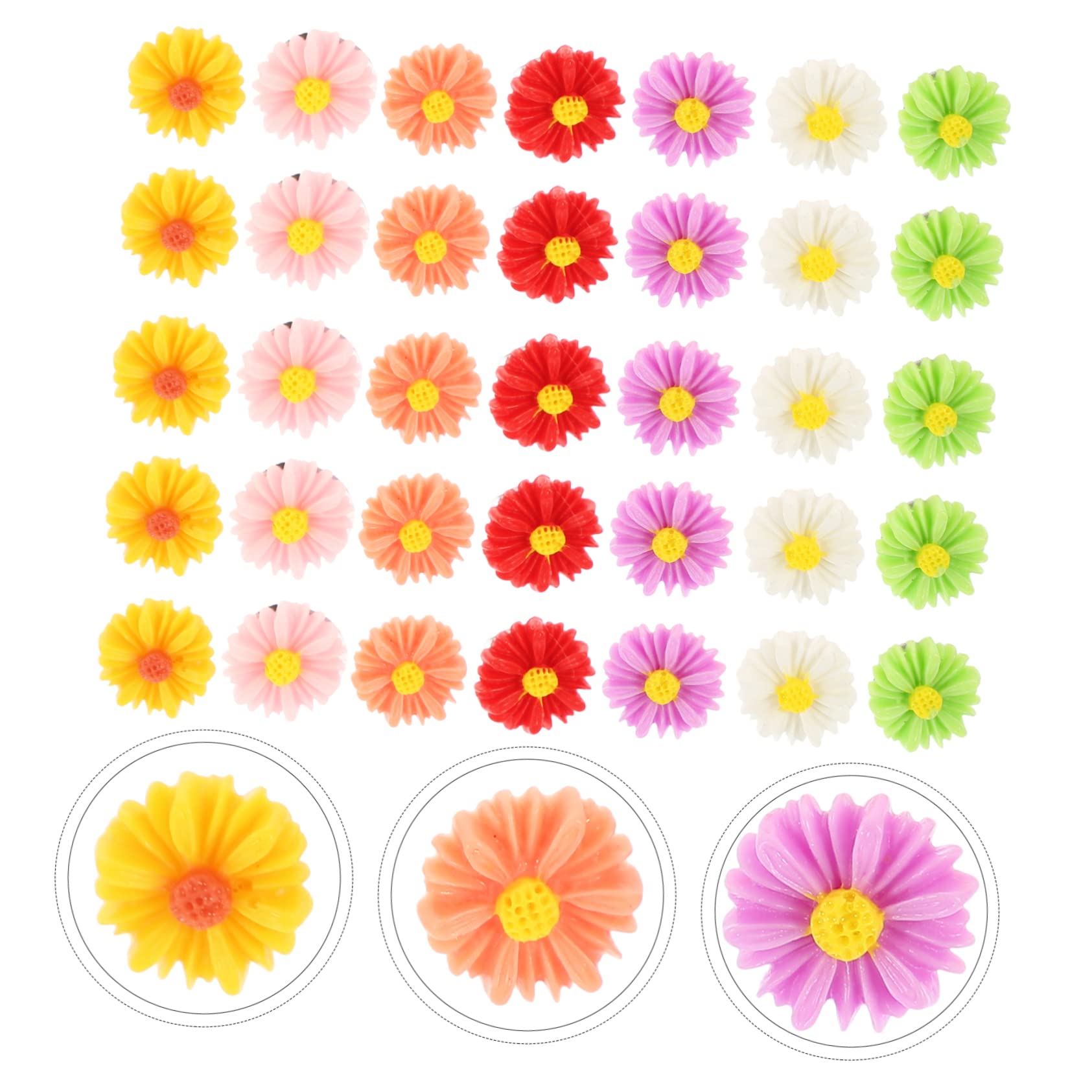 180stücke Daisy-förmige Pushpins Bunte Kreative Daumenstecker Für Korktafeln Bastelprojekte Und Notizen Einfach Zu Verwenden Langlebigem Material Gefertigt