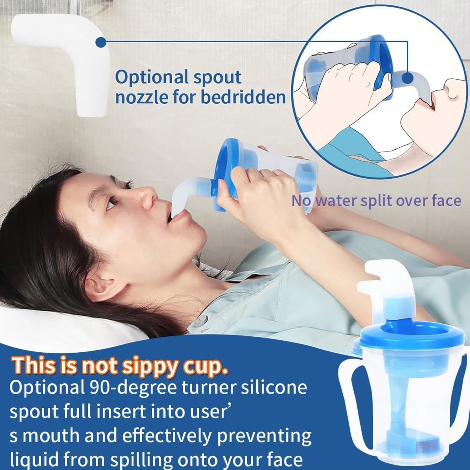 Vasos de Disfagia para Adultos - Dispensador Regulador De Sorbo 5 ml O 10 ml | Vasos Para Beber Para Adultos,Para Prevenir Atragantamientos En Ancianos Con Problemas De