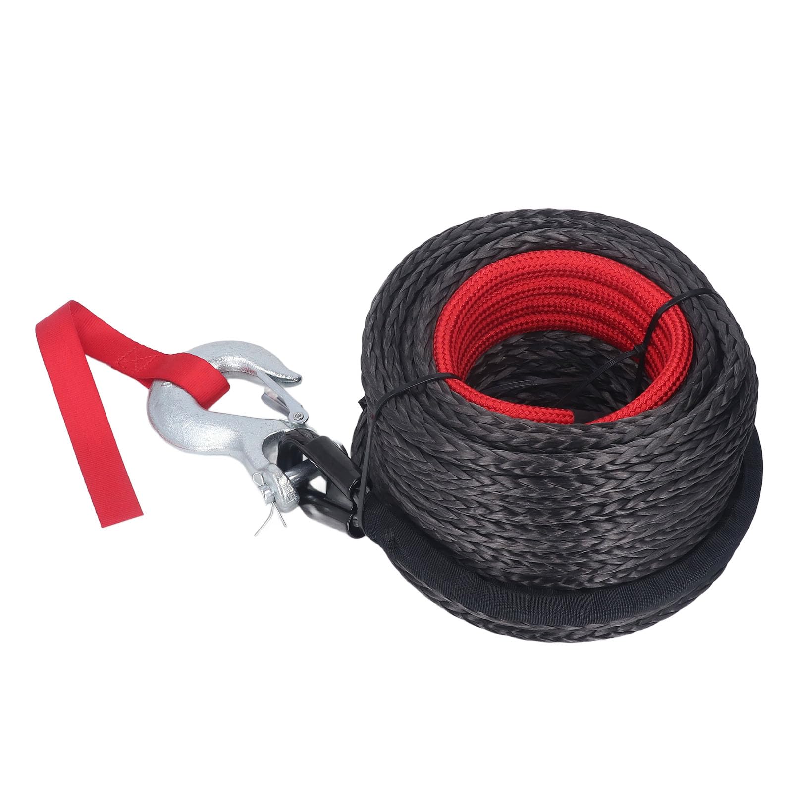 10 Mm X 30 M, Corda in Plastica Resistente, Kit Corda Sintetica con di Trazione di 18.740 Libbre, Kit Cavo Corda Sintetica per Camion Fuoristrada
