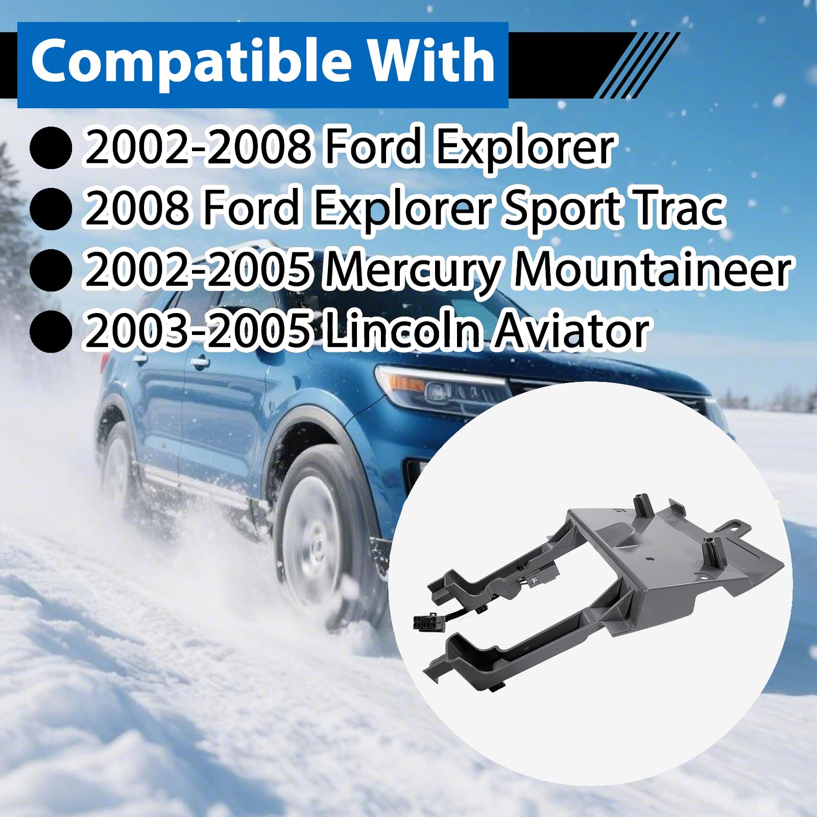 JHACM Overhead Console Mounting Bracket Compatible with Ford Explorer Lincoln Aviator Mercury Mountaineer?Direct Replacement 2002-2008 Models Replaces#2C5Z78519K22AA