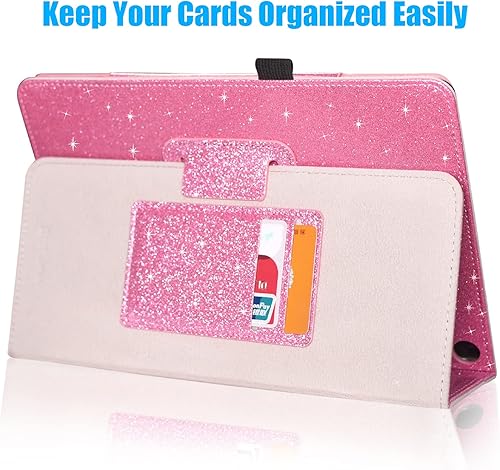 Miniatura 9 de DMLuna - Funda delgada para tablet Tienda Fire HD 10 y 10 Plus de 11 generación 2021, de piel sintética de alta calidad, con función atril,