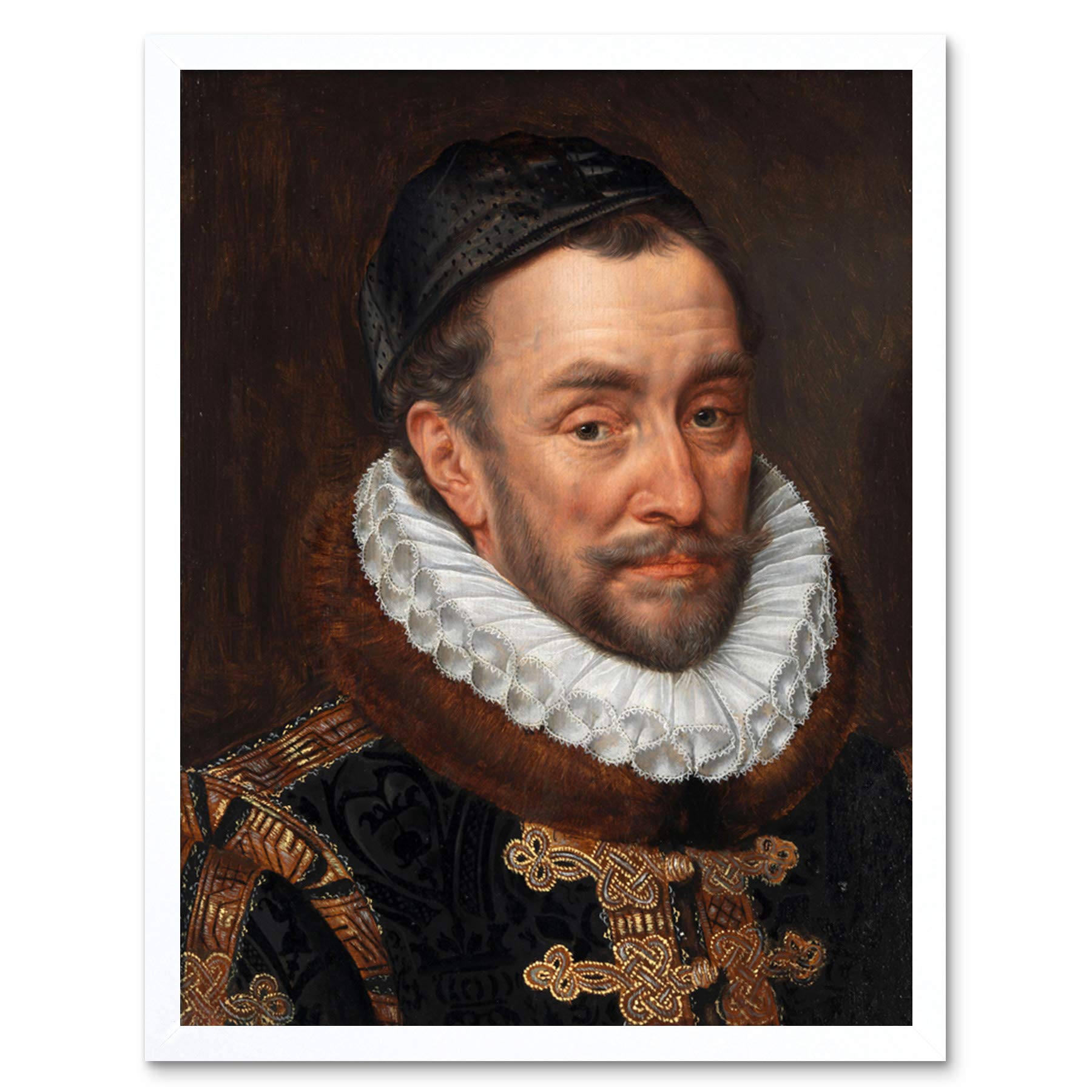 Artery8 Adriaen Thomasz Key William Of Orange Painting Art Print Framed Poster Wall Decor 12x16 inch