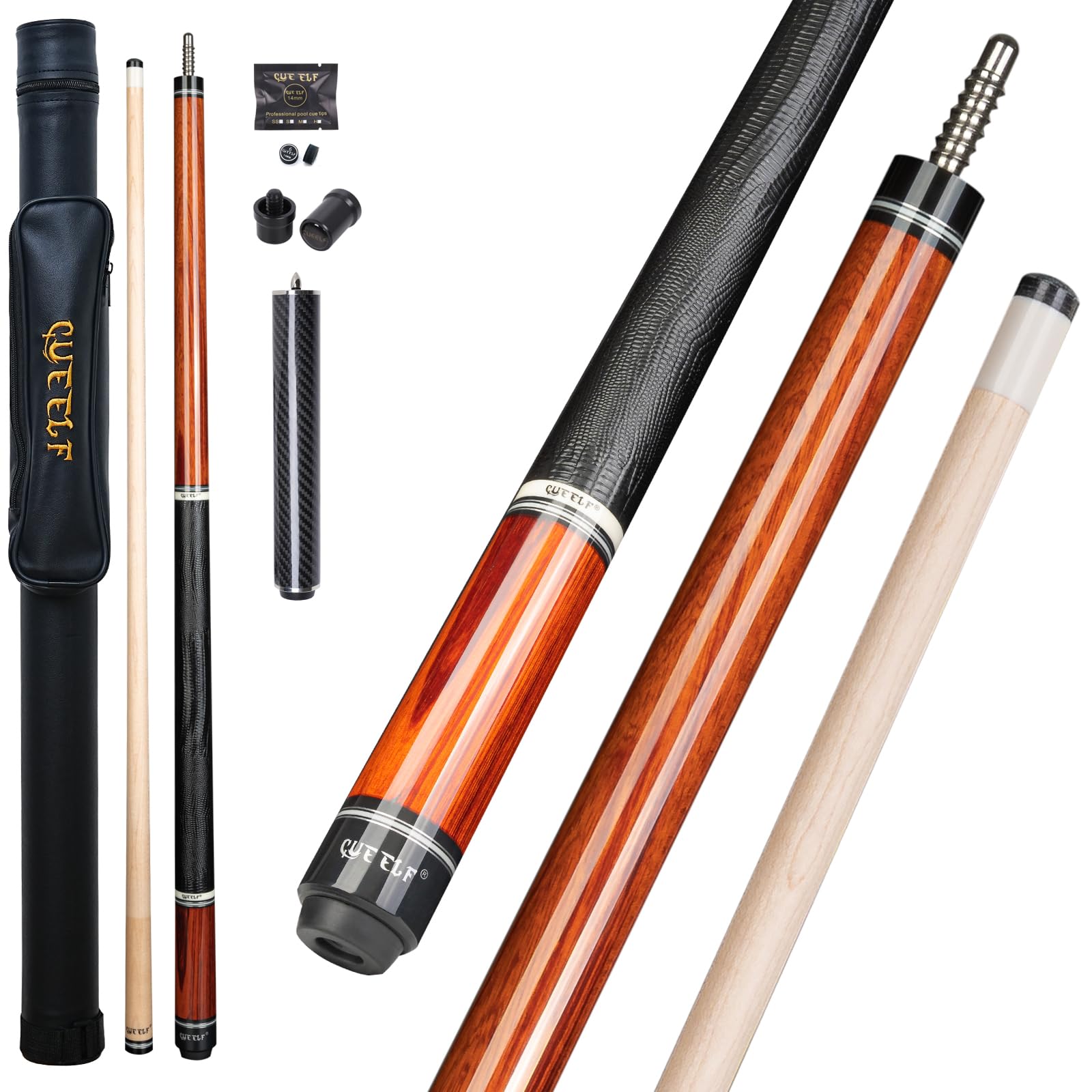 Queue de billard faible déflexion CUEELF 147,7 cm avec flèche haute précision - 8