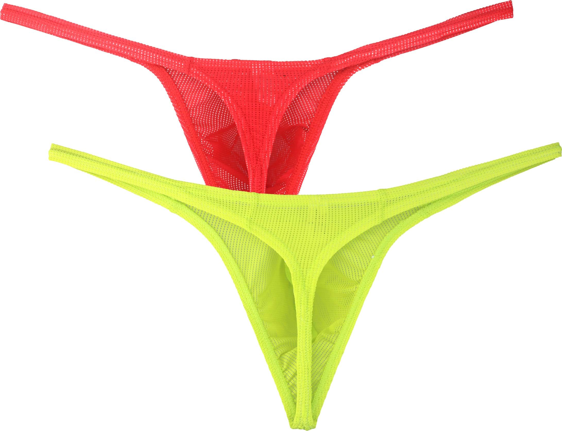 IKINGSKY Men's Pouch G-String Underwear Big Package Y-Back Panties Breathable Bulge Thong