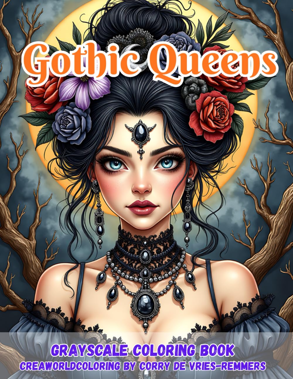 Gothic Queens: Gothic Beauty and Romance in Grayscale