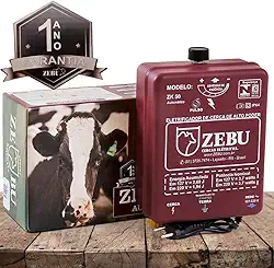 Eletrificador De Cerca Elétrica Rural Zebu ZK50 Bivolt Vermelho