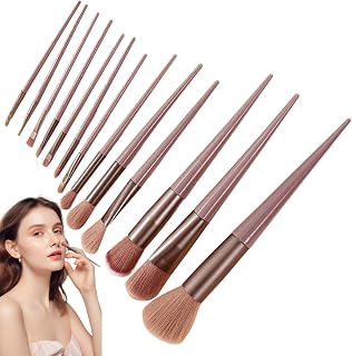 Make Up Brush Set Soft Diversity Fashion Makeup Brushes | Beauty Brush Set for Face Cheek Eye Blush Eyeshadow Foundation Powder Blending Contouring Highlighting Concealer Cream