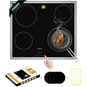 Translucent Induction Mat 53 x 61 cm Induction Protection Mat Hob Cover Induction Hob Cover Heat Resistant 230  C 450  F Protects Against Slips and Scratches