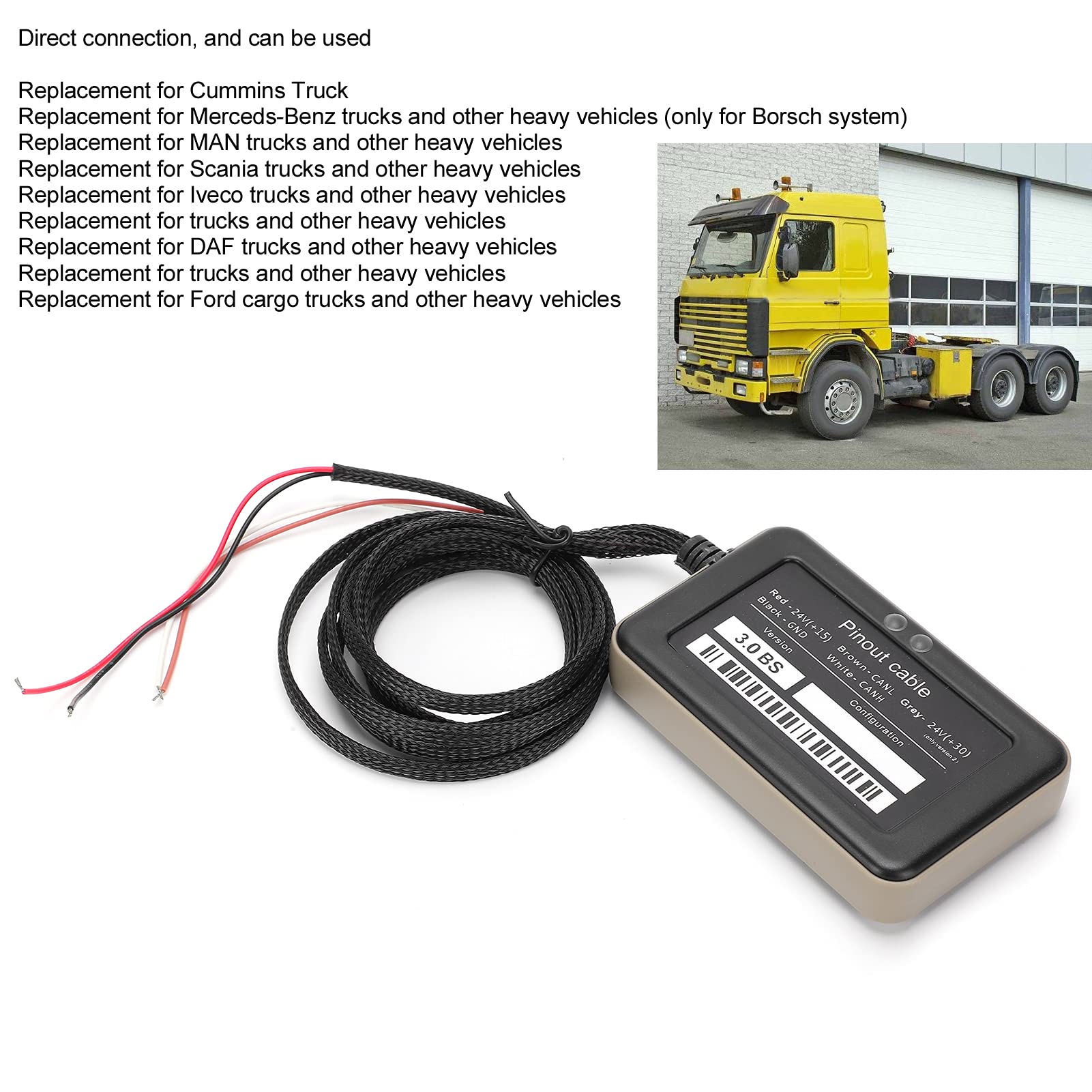 Matière Plastique de Remplacement de véhicule résistant de Camion de boîte d'émulateur de Puce complète de Scanner de Diagnostic