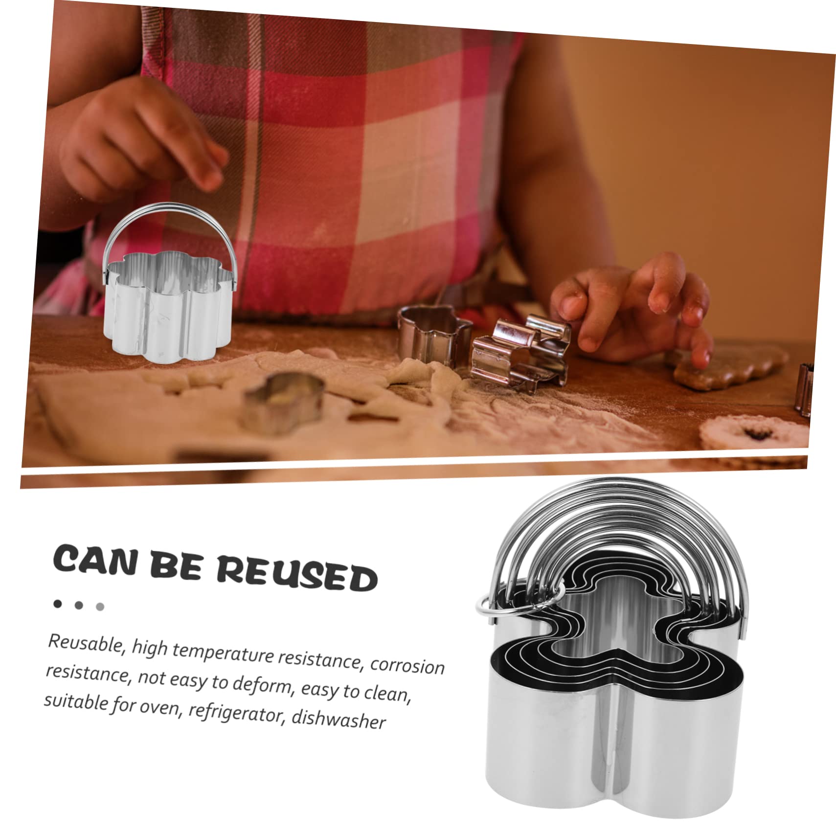 15 Stk 5-teiliges Set Mousse-ringe Cajas Para Fresas Con Chocolate Schokoladenformen Schöner Keksausstecher Ausstechform Süßigkeitenschneider Trichterkuchen Silver Rostfreier Stahl PRETYZOOM