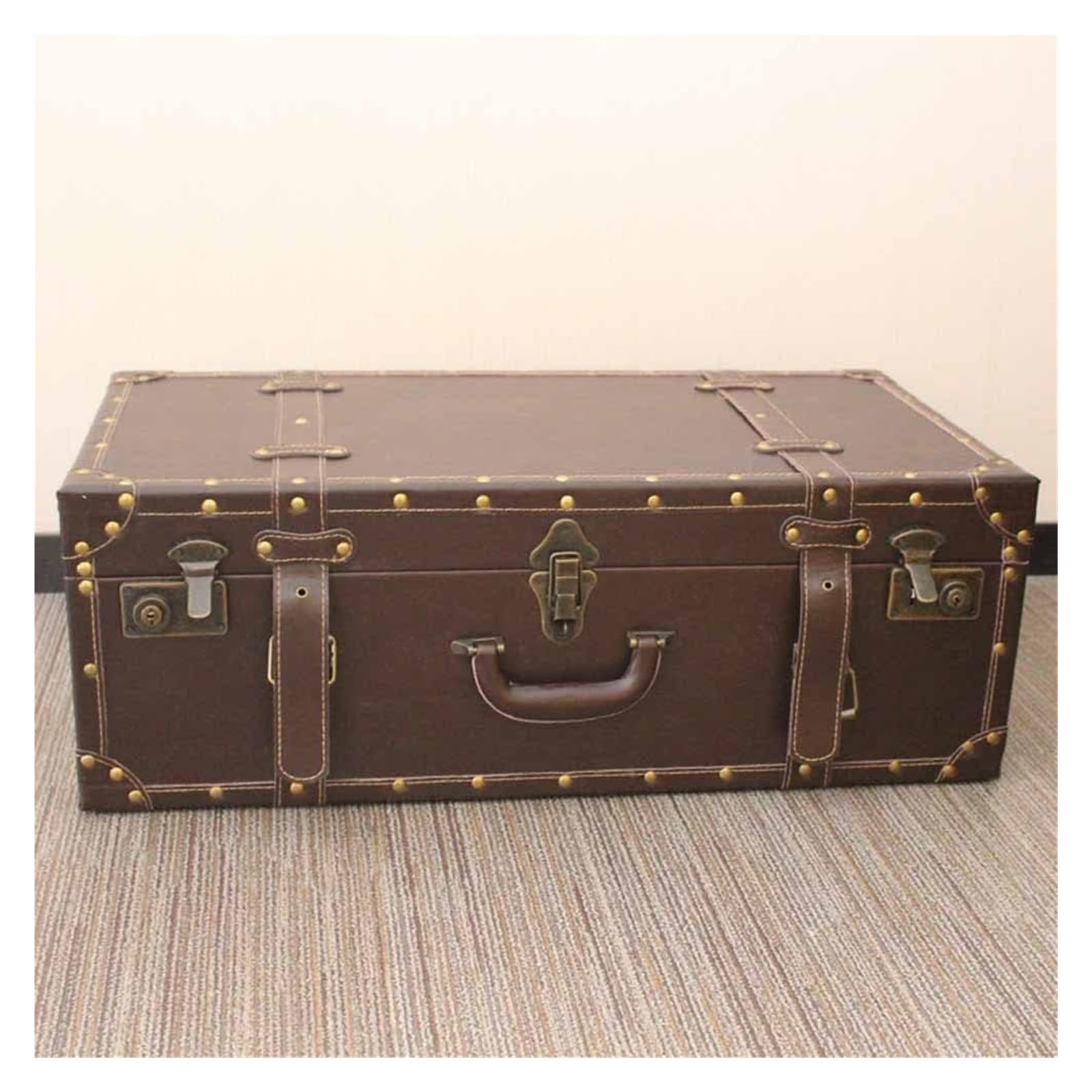 Walizka vintage, walizka vintage, skrzynia skarbów, pudełko do przechowywania walizek w stylu vintage, rekwizyt fotograficzny, organizer o dużej pojemności, do dekoracji okien