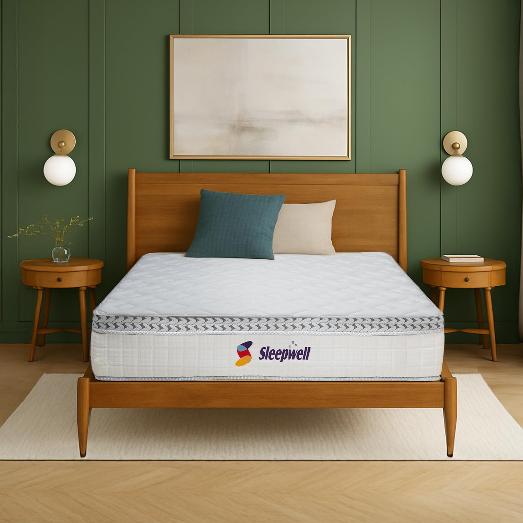 Ortho PRO Profiled Mattress Acuprofile Technology Impression (Memory) Foam Spine and Back Support Neem Fresche Technology King Size 200L X 180W X 25 cms 7 Yrs Warranty 10 Nights Trial