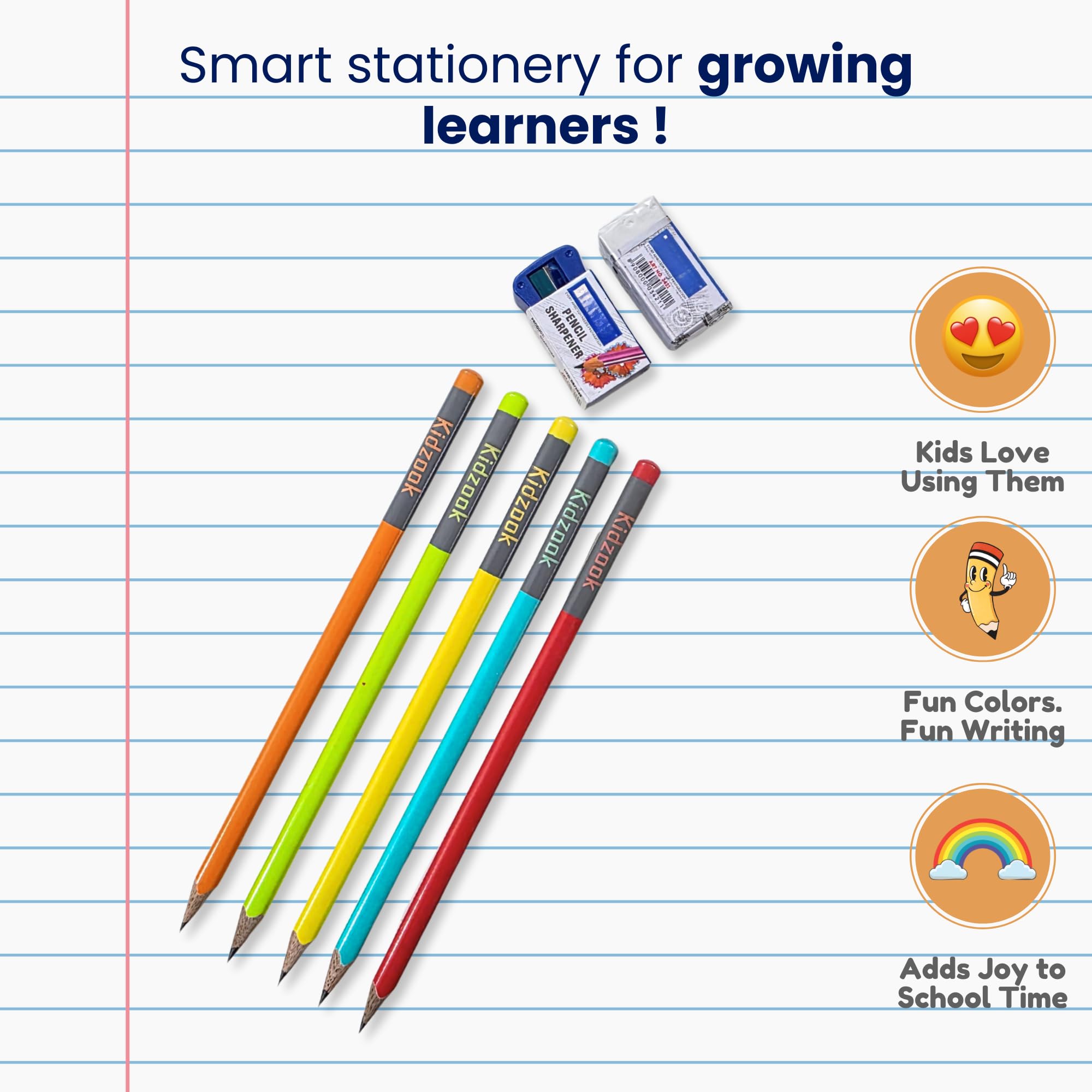 Personalized Name Pencils – Set of 10 | Premium graphite pencils with smooth writing with Free Eraser & Sharpener, Custom Name Engraved HB Pencils for School, Writing, Birthday Gifts & Return Gifts — Amazon image 8