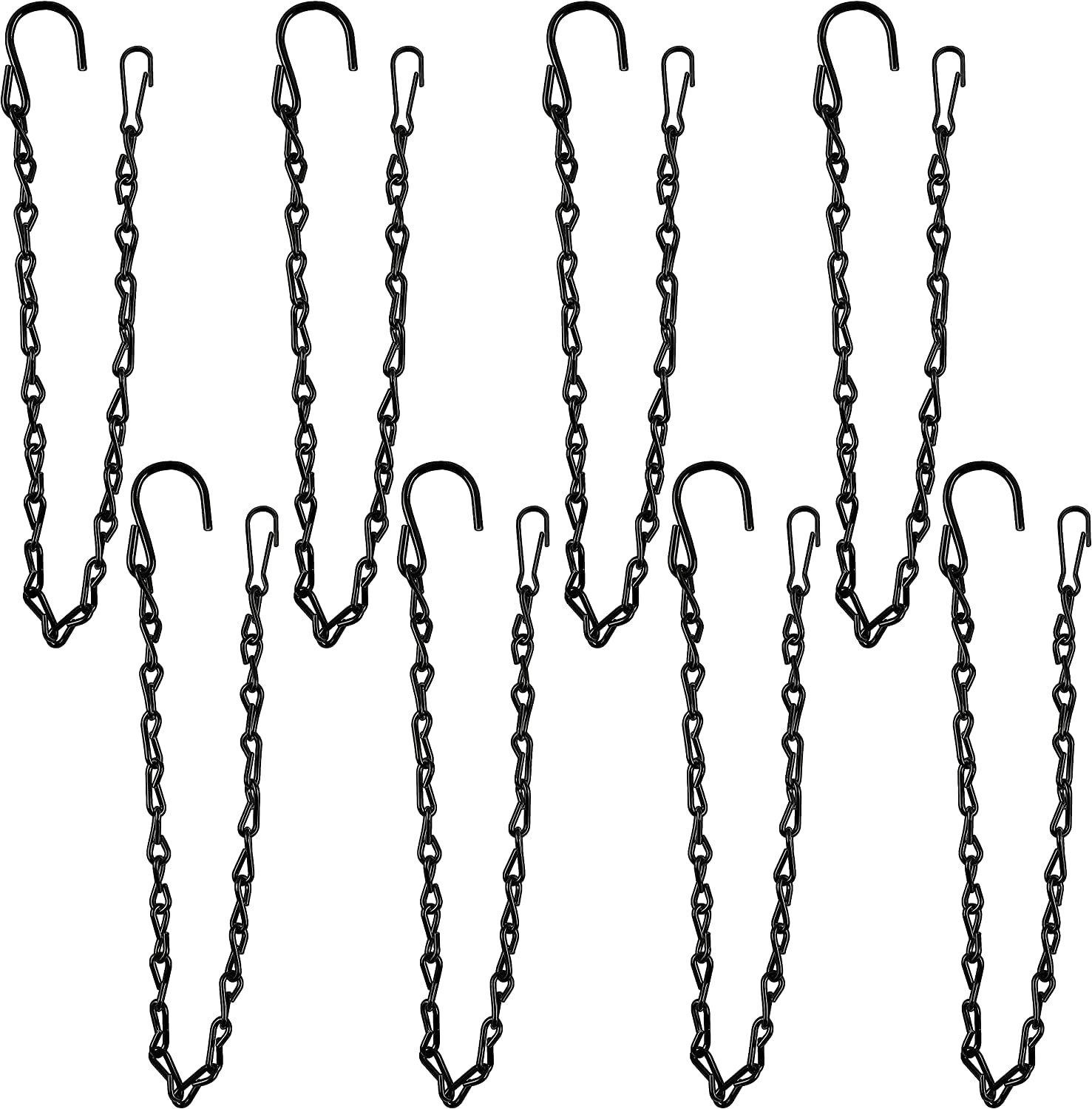 Tim Tim Agro 8 Pack 19.7 Inch Hanging Chain for Hanging Bird Feeders, Planters, Baskets, Billboards, Lanterns, Ornaments, Black (B0C4BFW52H) Amazon Price History, Amazon Price Tracker