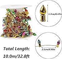 Vista 2 de Cadena de luces falsa Orgrimmar para decoración navideña de casa de muñecas, accesorios de muebles en miniatura (10m/3280cm)