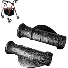 Universal Walker Hand Grips, 0.86" ID, Non-Slip, 2Pcs, Black