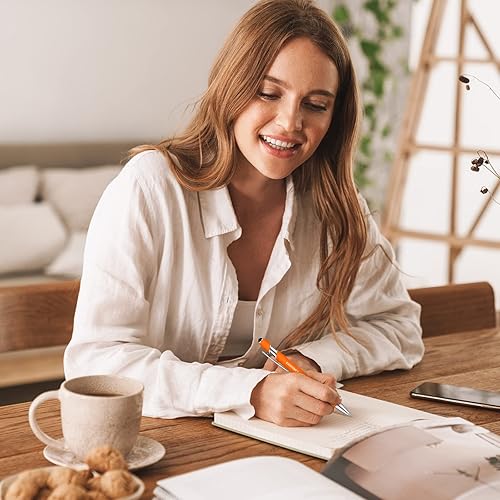 Miniatura 7 de Eersida Divertidos bolígrafos insultantes con citas quejas, bolígrafos de oficina con vibrantes negativos, bolígrafos pasivos con toque macarrón