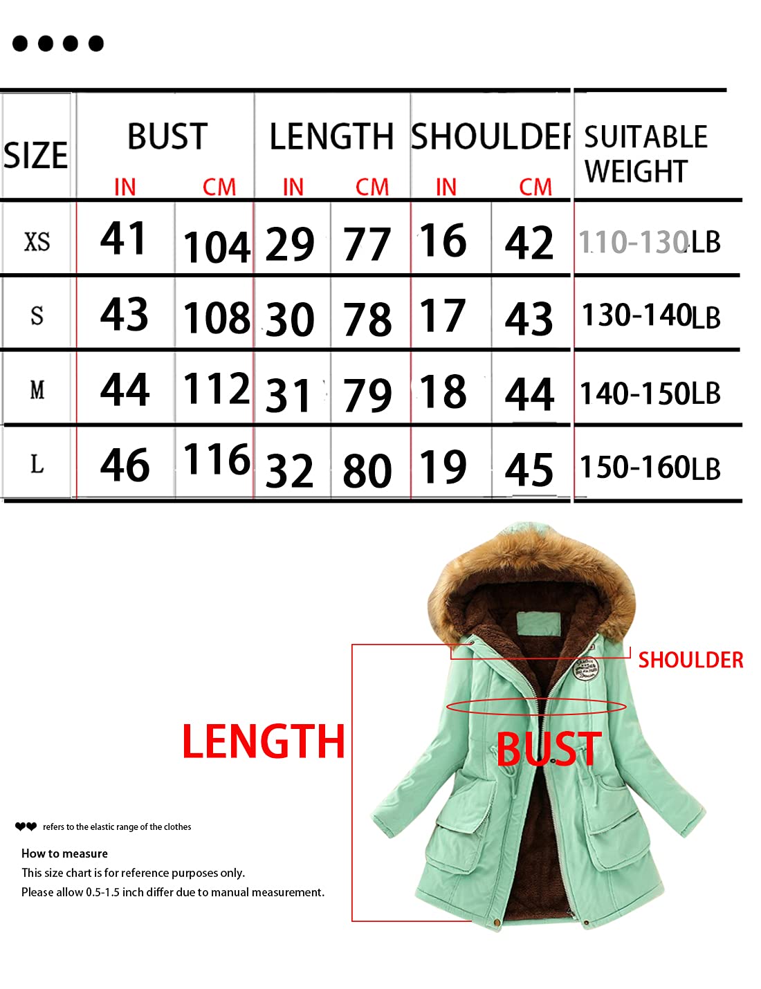 Snoly Casaco Feminino Casual de Inverno com Capuz e Zíper Forrado com Sherpa Rosa - Imagem 6