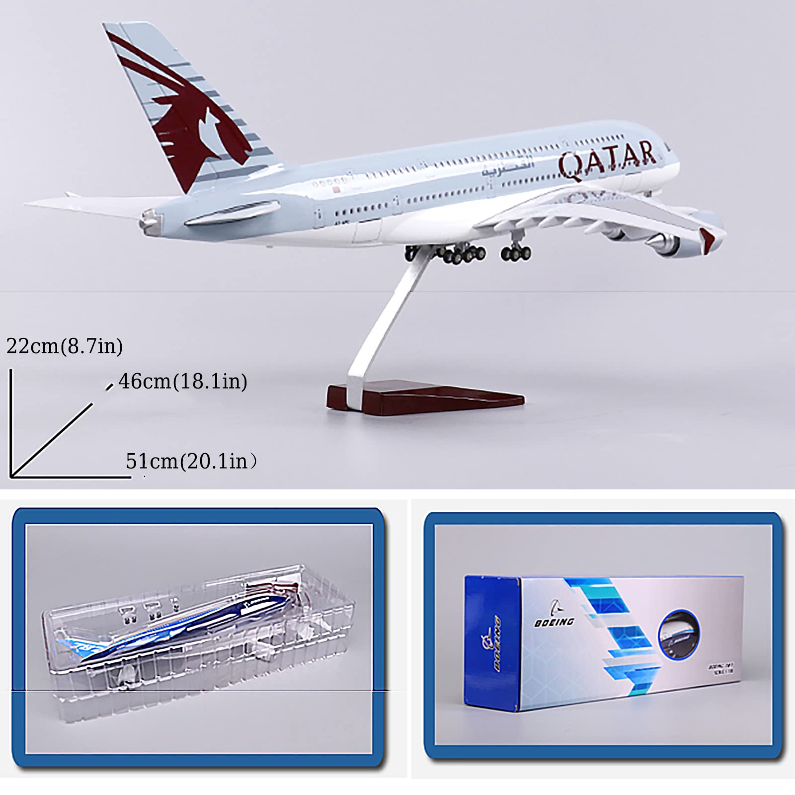 Amazon.co.jp: エアバスカタール1:160 20.1インチA380カタール