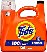 Vista 32 de Tide Detergente líquido para ropa, original, 100 cargas, 146 onzas líquidas, compatible con alta eficiencia