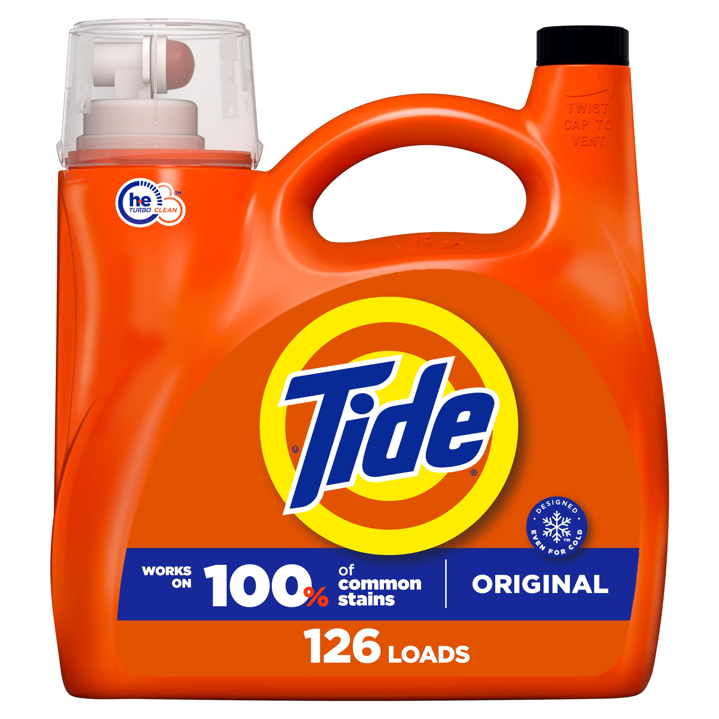 Tide Laundry Detergent Liquid Original Scent 158 Fl Oz | Works on 100% of Common Stains - main product image