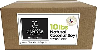 Coconut Soy Wax Blend Candle Making - 10 & 20 lb. Creamy Blend for High Load Fragrance Formulation - (10 lb)