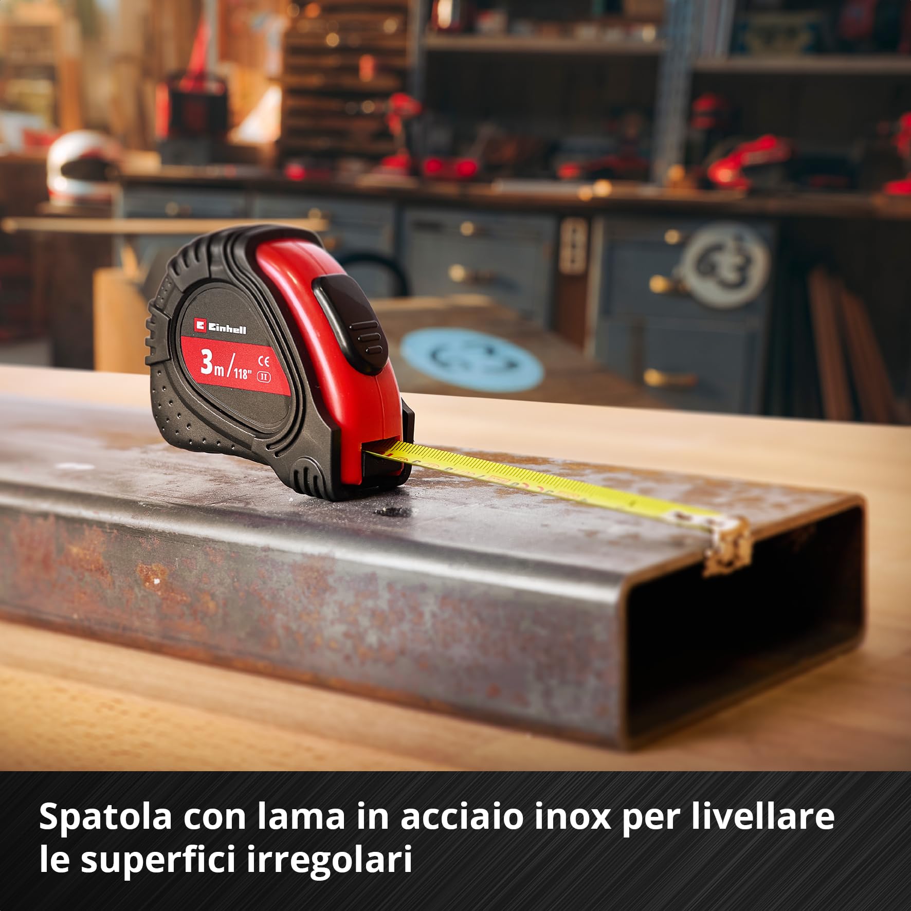 Einhell E-Case 79 pezzi valigetta portautensili Trasloco | Martello meccanico | pinze | accessori inserti | cutter | metro nastro | livella | chiavi combinate | valigetta sistema