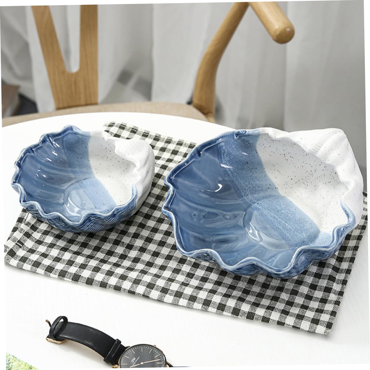 1 szt. Taca na biżuterię Uchwyt pierścieniowy na biżuterię Ceramiczne miski do maczania Ceramiczny uchwyt na przybory kuchenne Wystrój Małe naczynie na bibeloty Prezenty żeglarskie Uchwyt na biżuterię