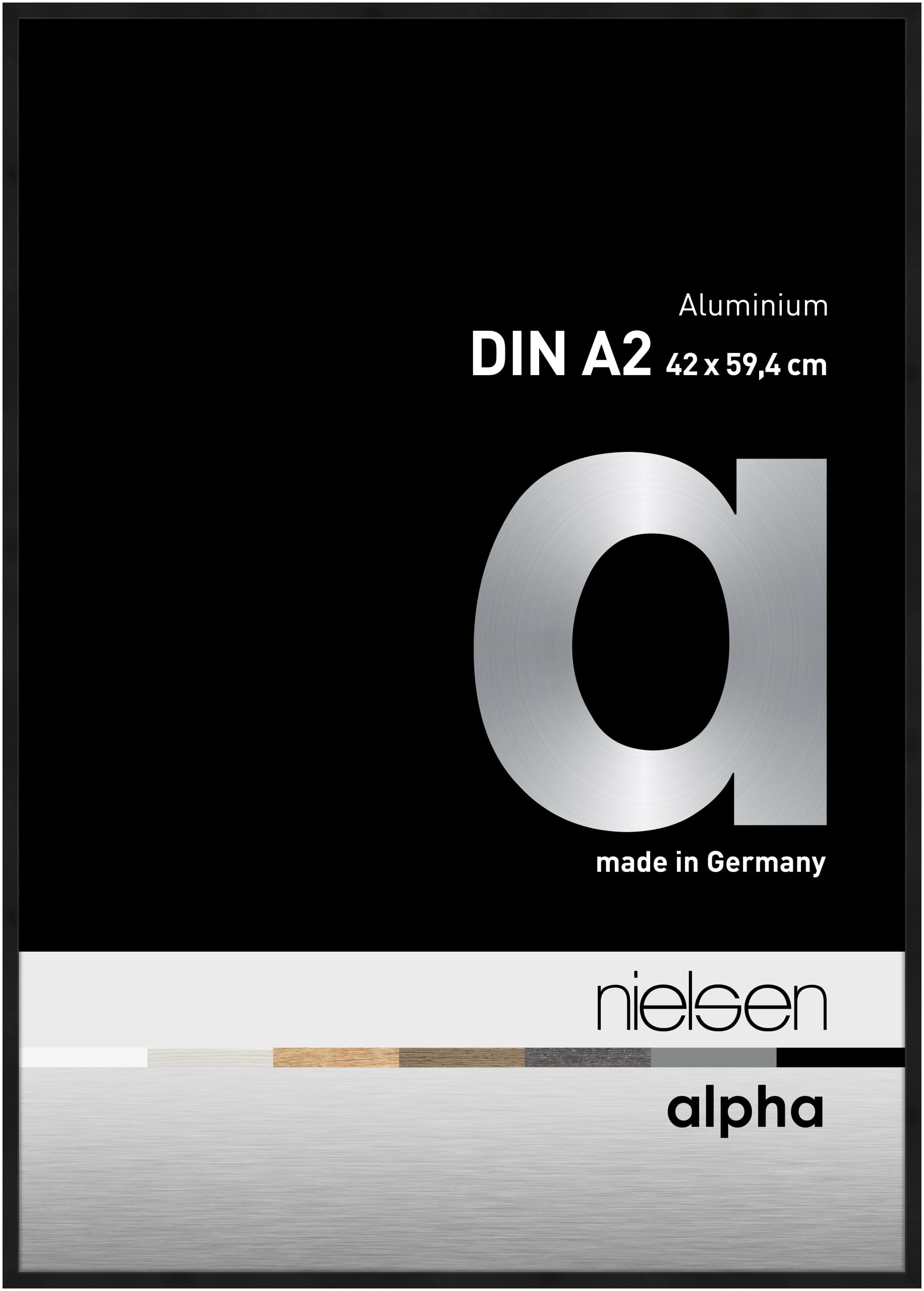nielsen Ramka na zdjęcia Alpha, 42x59,4 cm, Anodowanie na czarno matowe