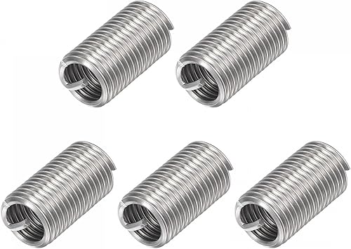 Miniatura 6 de uxcell Insertos de rosca de alambre 14-20 UNC 3.0D 304 de acero inoxidable, tipo helicoidal, tornillo de reparación, manguito roscado, funda de