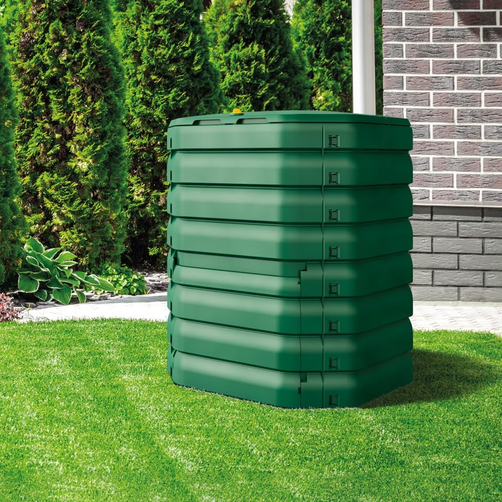 BioBag Composter 300 – 300L Outdoor Home Compost Bin | Recycled Plastic, Tool Free Assembly, Dual Hinged Lids, Quick Release Harvest Hatch, Superior Aeration for Fast, Clean Composting
