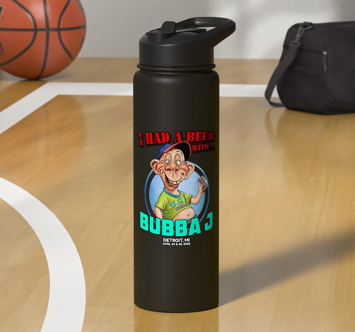 Bubba J Detroit, MI (2026) Stainless Steel Insulated Water Bottle