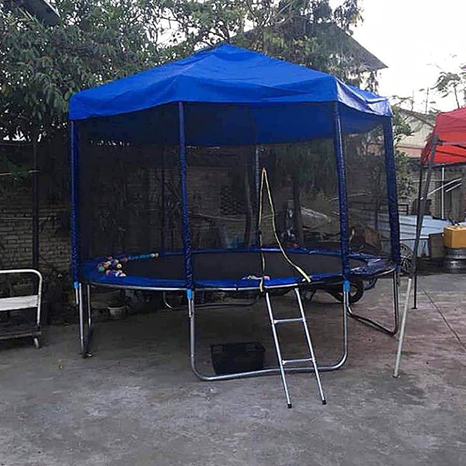 Trampoline Spring, Trampoline Accessories,Outdoor Trampoline Canopy, Backyard Fitness Trampoline Tent Sunshade Without Frame for Sunshine and Rain Snow