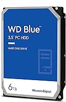 Western Digital 6TB WD Blue PC Internal Hard Drive HDD - 5400 RPM, SATA 6 Gb/s, 256 MB Cache, 3.5" - WD60EZAZ
