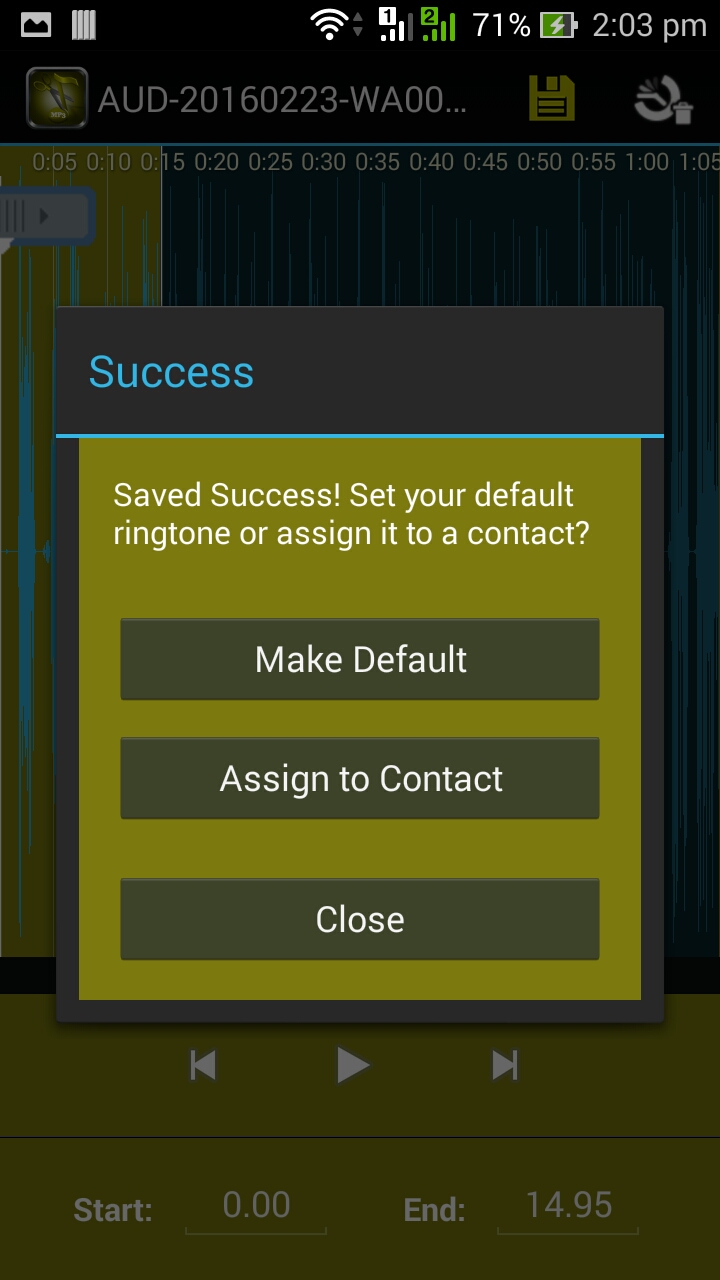 MP3 Player Ringtone for Android