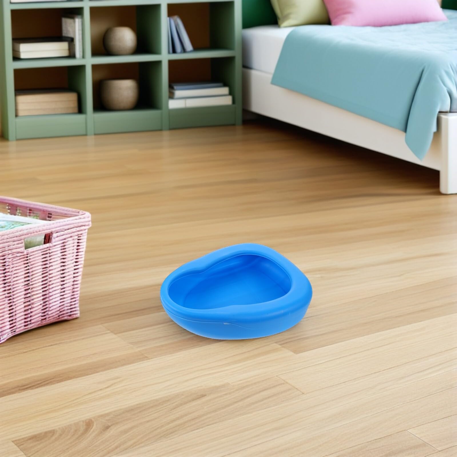 Padella da Letto per Adulti 2 Pezzi in Plastica Rinforzata | Bordo Ampio, Fondo Rinforzato, Design Ispessito, per Uomini e Donne Anziani, Uso Casa
