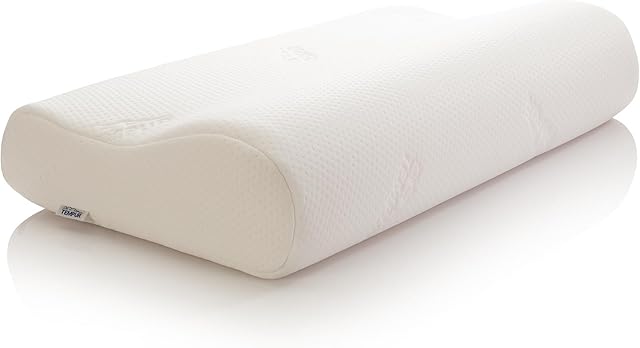 Tempur Original Pillow Medium Firmness, Ergonomic Memory Foam Neck Support Pillow For Medium/Large Frames, For Side and Back Sleepers with Washable Cover, Large (61 x 31 x 11.5/8 cm)