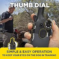 Vista 2 de Dogtra 200iQ Collar de Entrenamiento Remoto E – 100 Niveles, Tono, Vibración, Alcance de 1/2 Milla – Compacto, Impermeable, Control con Una Mano