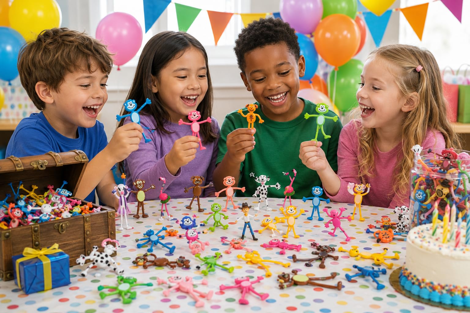 Amazon.com: Fun Express Mega Bendable Toy Bulk Assortment 100