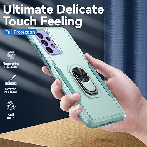 Miniatura 7 de Funda compatible con Samsung A53 con protector de pantalla (paquete de 2) Funda protectora de doble capa resistente a prueba de caídas, a prueba de