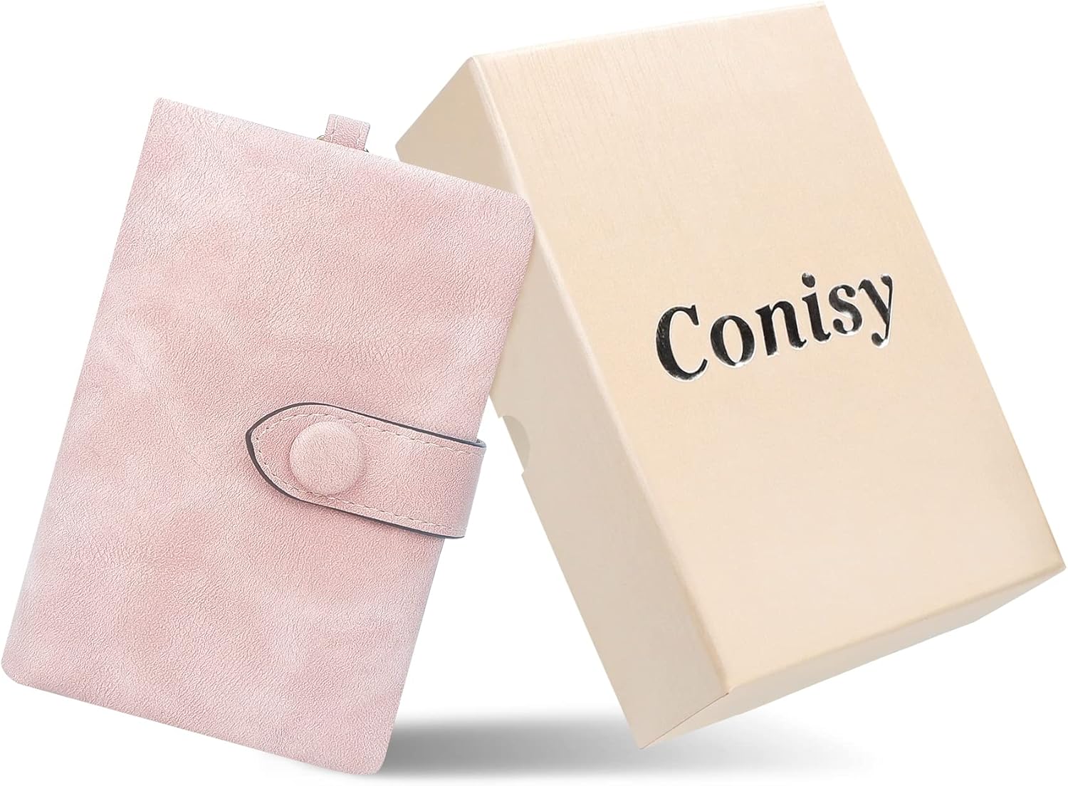 CONISY Small Wristlet Wallets for Women, Leather Bifold RFID Wallet with ID Window Zipper Coin Purse | Small, Bifold, RFID Wallet, with ID Window, Zipper, Coin Purse - Image 6