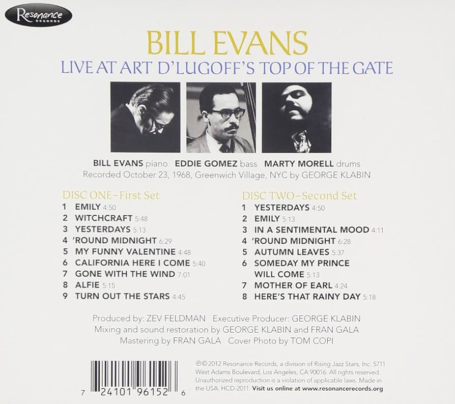 2枚組❕ ビル・エヴァンス ライブ・アット・トップ・オブ・ザ・ゲイト 718ZCtyS8ZL._UF894,1000_QL80_.jpg