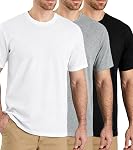 Men's 3 Pack T-Shirts, Men's Short Sleeve Tees, Classic Crewneck T-Shirts for Men