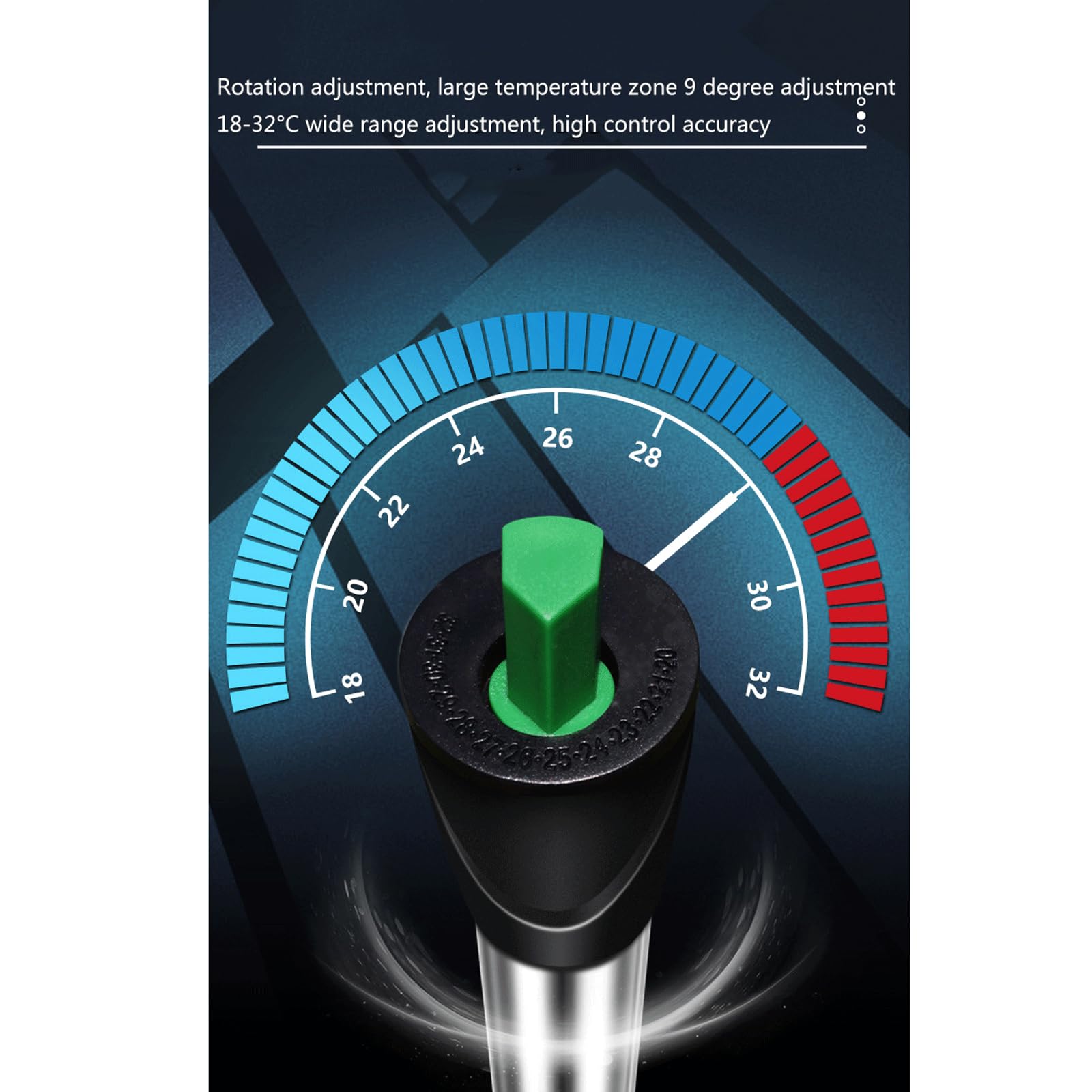 Termostato Automatico Dell'asta di Riscaldamento Serbatoio Pesce dell'Acciaio Inossidabile con Termometro Custodia Protettiva,300W
