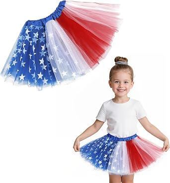Zando 4-Layer Tutu for Toddler Girls and Kids Ages 2-8 Halloween | Cute Puffy Tulle Dance Skirt, Baby-safe, Soft Opaque Lining and Elastic Waist, for Halloween, Parties, Birthday, Daily Play