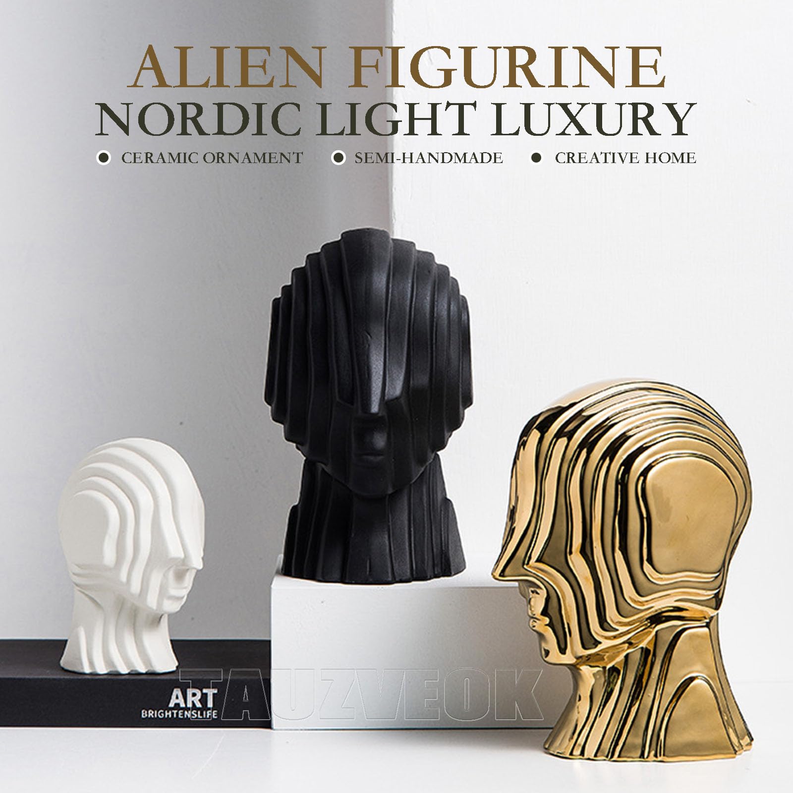 Ozdoby, ozdoby do salonu, ceramiczne rzeźby, nowoczesne figurki abstrakcyjne, figurki do salonu, sypialni, jadalni, biura, dekoracji stołu, domu