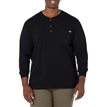 Dickies Mens Big-Tall Long-Sleeve Heavyweight Henley