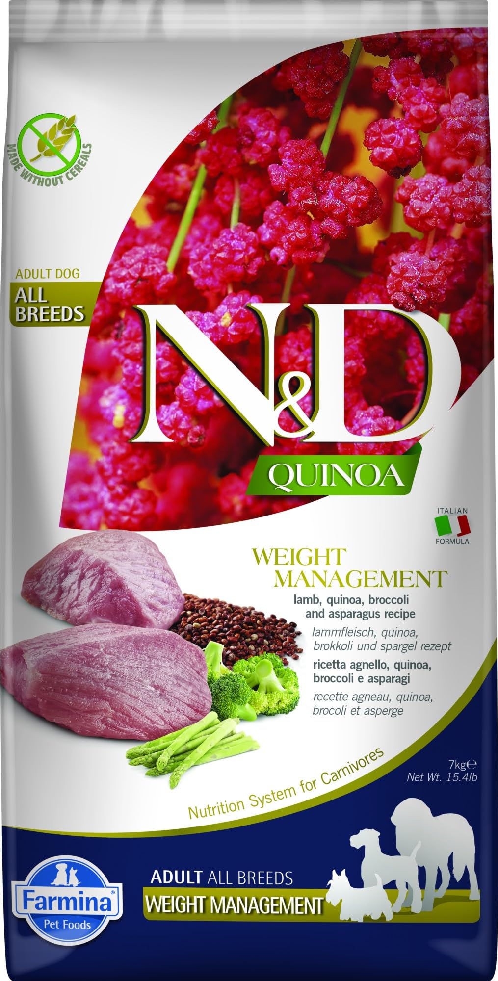 Farmina N&D Quinoa Dog Weight Management Adult MED/Maxi 7 KG,Granule-image-48